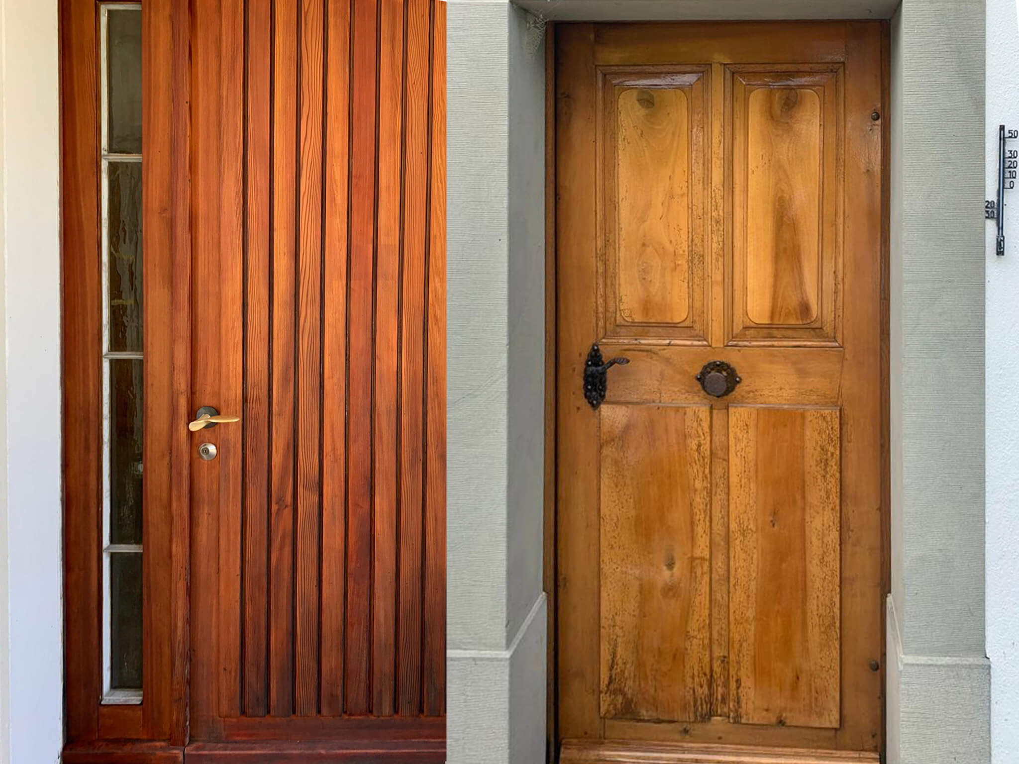 Türen Holzauffrischungen